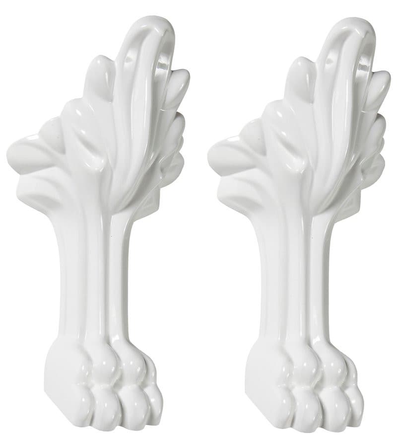 RETRO długie nóżki podporowe, 2 szt., biały mat