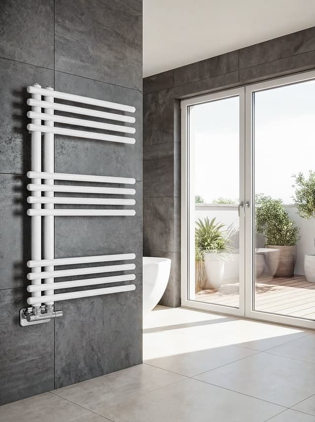 NYMPHA grzejnik łazienkowy 500x800mm, biały mat