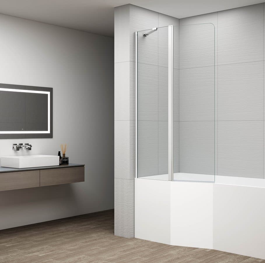 ROTA parawan wannowy obrotowy 900mm, szkło czyste