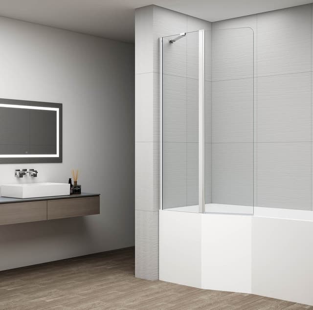 ROTA parawan wannowy obrotowy 900mm, szkło czyste