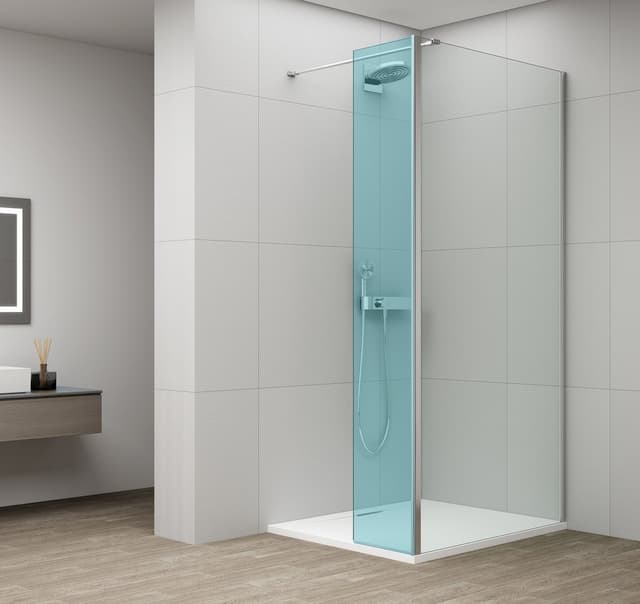 ESCA stałe szkło do panela obrotowego, 1000mm, chrom