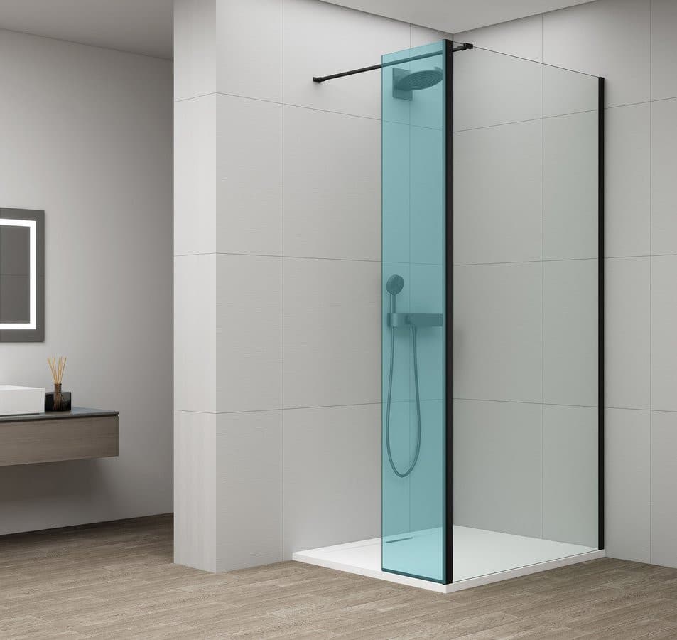 ESCA stałe szkło do panela obrotowego, 1000mm, czarny mat