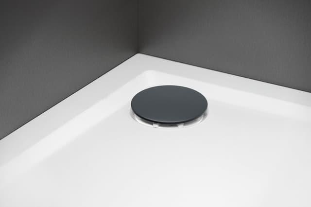 Syfon do brodzików, średnica 90mm, DN40, maskownica gun metal