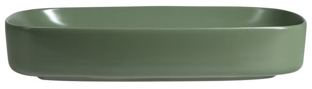 MATTEO umywalka ceramiczna nablatowa 65x40cm, zielony mat