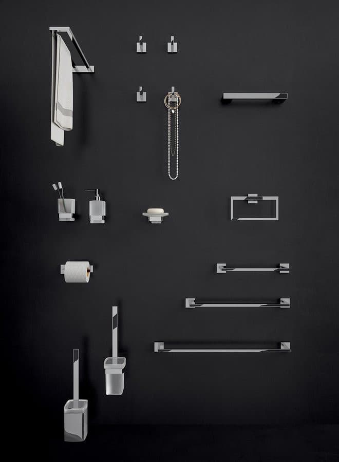 ELBA kubek, szkło mleczne, chrom