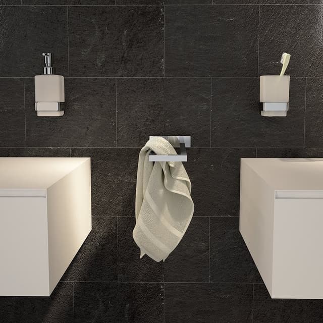 ELBA podwójny wieszak na ręczniki, chrom