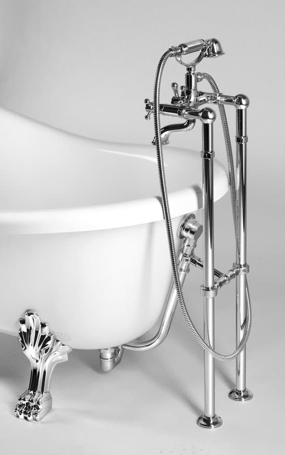 RETRO wolnostojąca wanna 157x76,5x73cm, biała, nogi chrom