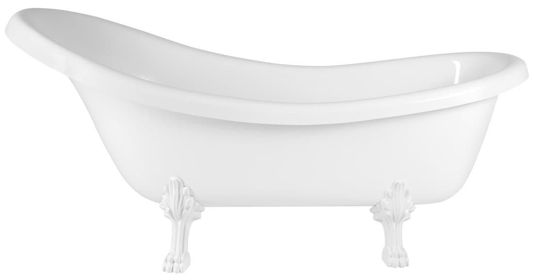 RETRO wolnostojąca wanna 174,5x82x80,5cm, biała, nogi białe