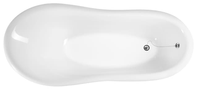 RETRO wolnostojąca wanna 174,5x82x80,5cm, biała, nogi białe