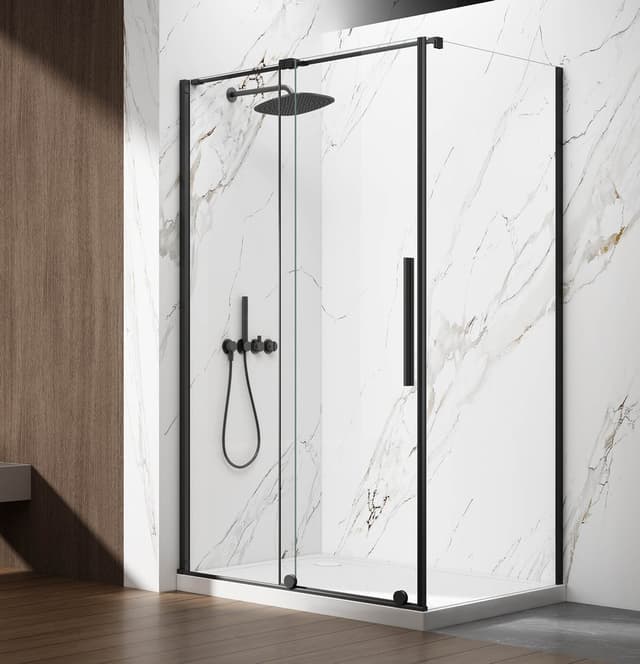 SPIRIT BLACK kabina prysznicowa 1000x900mm wariant L/P