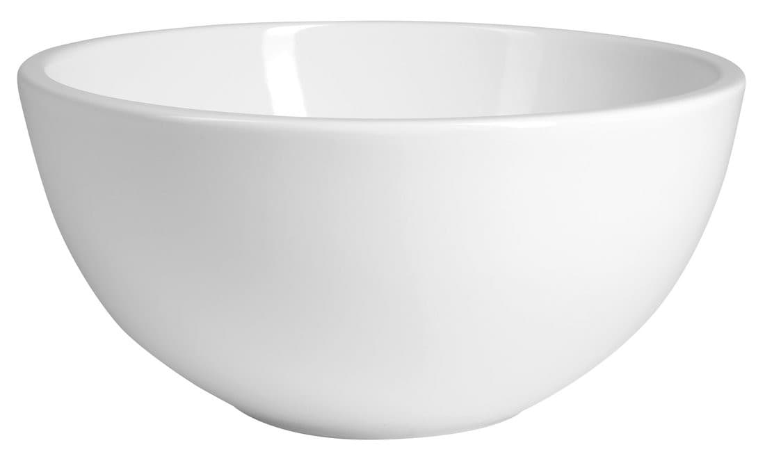 Umywalka ceramiczna nablatowa 65x40 cm, biała