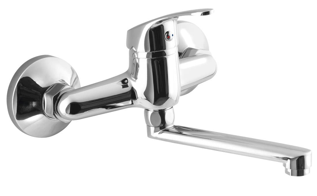 AQUALINE 35 bateria ścienna, uchwyt płaski 160mm, chrom
