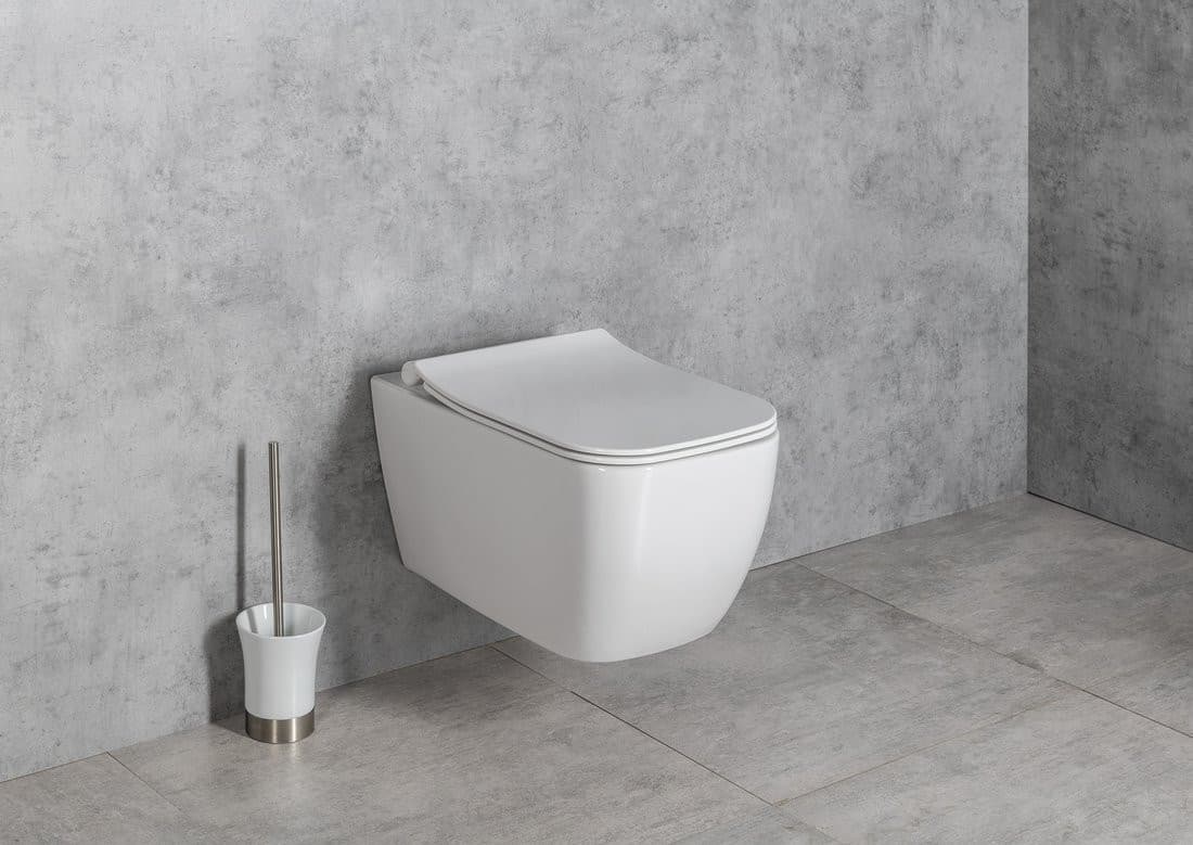 VEA WC wiszące, Rimless, 34,5x52cm, biały