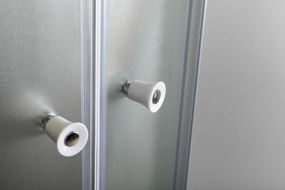 ARLEN kabina prysznicowa półokrągła 800x800x1850 mm, szkło Brick