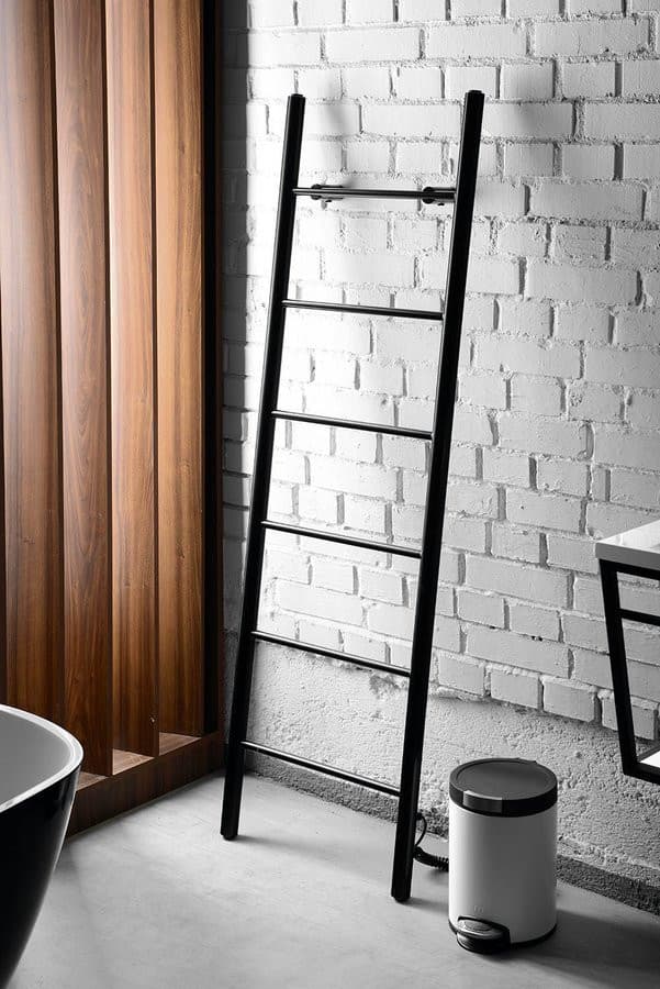 KARBO elektryczna suszarka na ręczniki, okrągła, 500x1600mm, 120 W, czarny mat