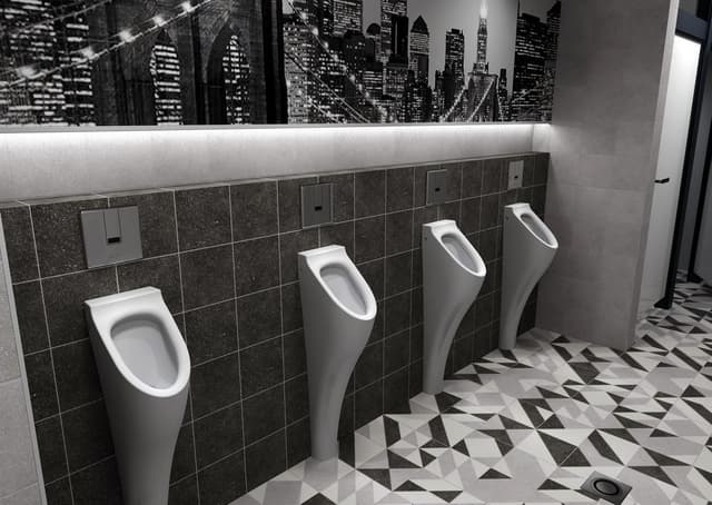 Podtynkowy automatyczny spłukiwacz do pisuaru 6V (4xAA), stal nierdzewna