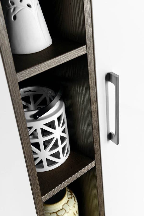 ESPACE słupek wysoki, otwarty z półkami 20x172x32cm, sosna rustyk