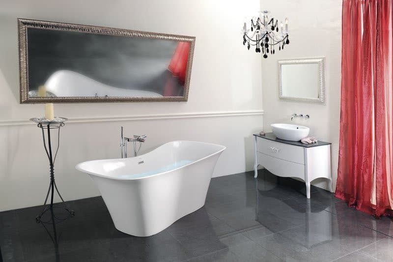 Podłączenie do instalacji baterii wannowej wolnostojącej (para), chrom