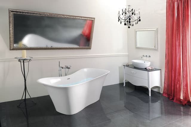 Podłączenie do instalacji baterii wannowej wolnostojącej (para), chrom