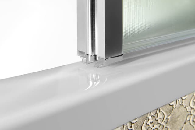 VANDA parawan wannowy składany 1000x1400 mm, chrom, szkło matowe