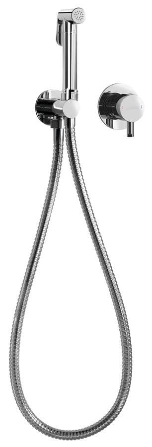 RHAPSODY bateria bidetowa podtynkowa ze słuchawką bidetową i wężem, chrom