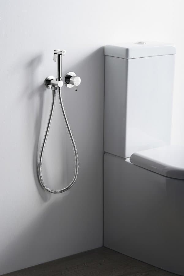 RHAPSODY bateria bidetowa podtynkowa ze słuchawką bidetową i wężem, chrom