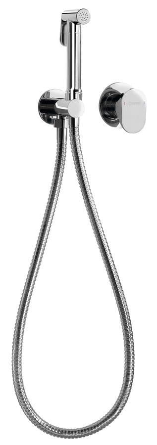 AXAMITE bateria bidetowa podtynkowa ze słuchawką bidetową i wężem, chrom