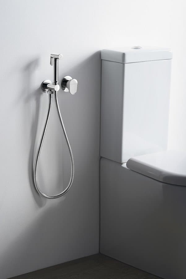 AXAMITE bateria bidetowa podtynkowa ze słuchawką bidetową i wężem, chrom