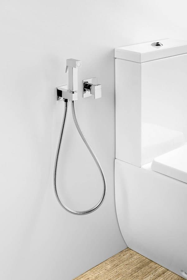 LATUS bateria bidetowa podtynkowa ze słuchawką bidetową i wężem , chrom