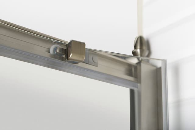 ANTIQUE kabina półokrągła 1000x1000mm, drzwi przesuwne podwójne, brąz