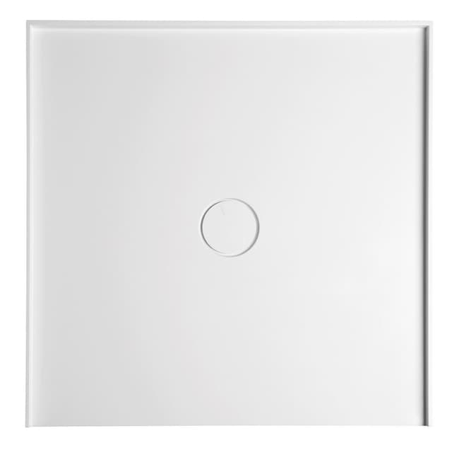 MIRAI brodzik kompozytowy do montażu w płytkach, 90x90x1,8cm, biały