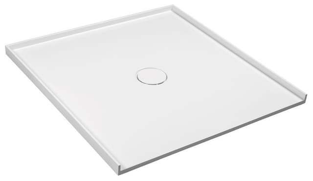 MIRAI brodzik kompozytowy do montażu w płytkach, 90x90x1,8cm, biały