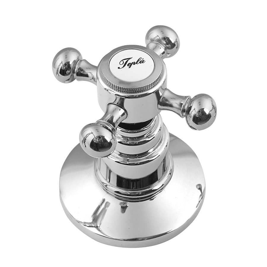 ANTEA pięcioelementowa bateria na brzeg wanny z wylewką retro, chrom