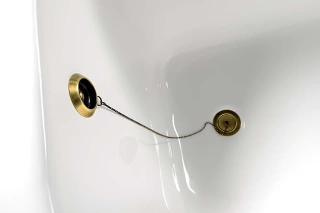 FOXTROT wanna wolnostojąca 170x75x64cm, nogi brąz, czarno/biała