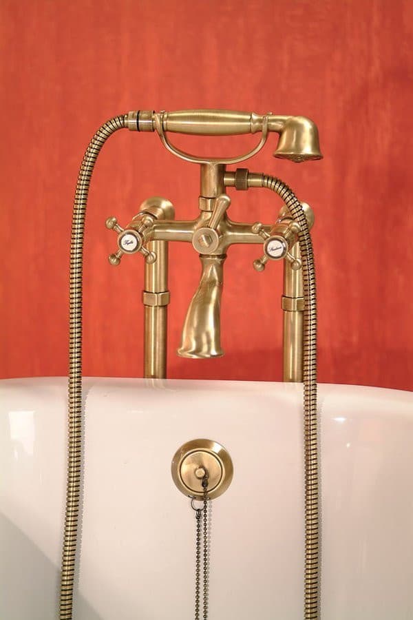 FOXTROT wanna wolnostojąca 170x75x64cm, nogi brąz, czarno/biała