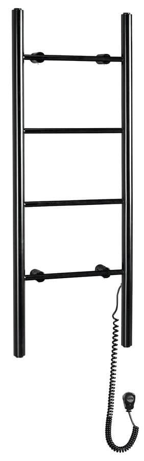 KARBO suszarka na ręczniki elektryczna, okrągła, 400x1120mm, 87 W, czarny mat