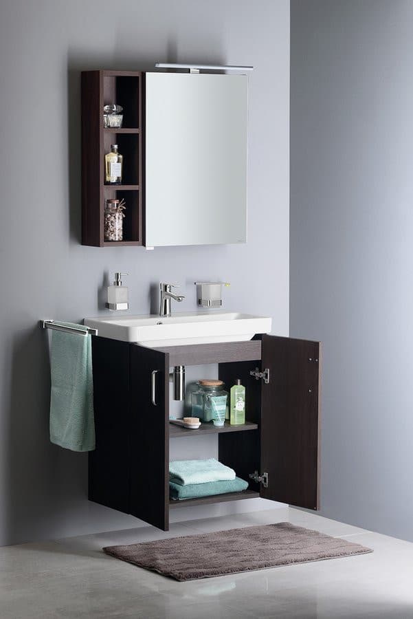 THEIA szafka umywalkowa 66,3x70x35cm, 2 drzwiczki, sosna rustykalna