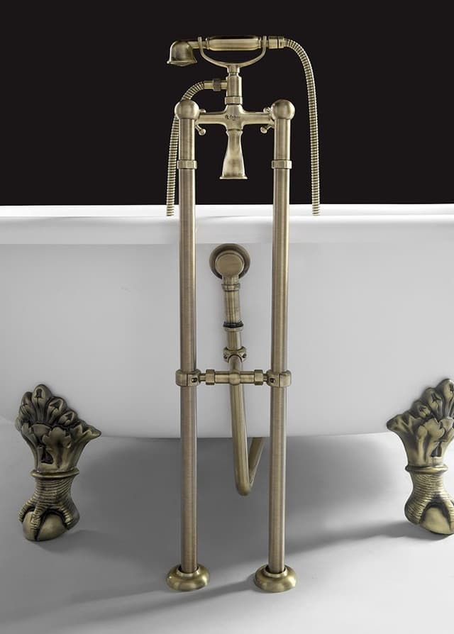 ANTEA podłączenie do instalacji baterii wannowej wolnostojącej (para), brąz