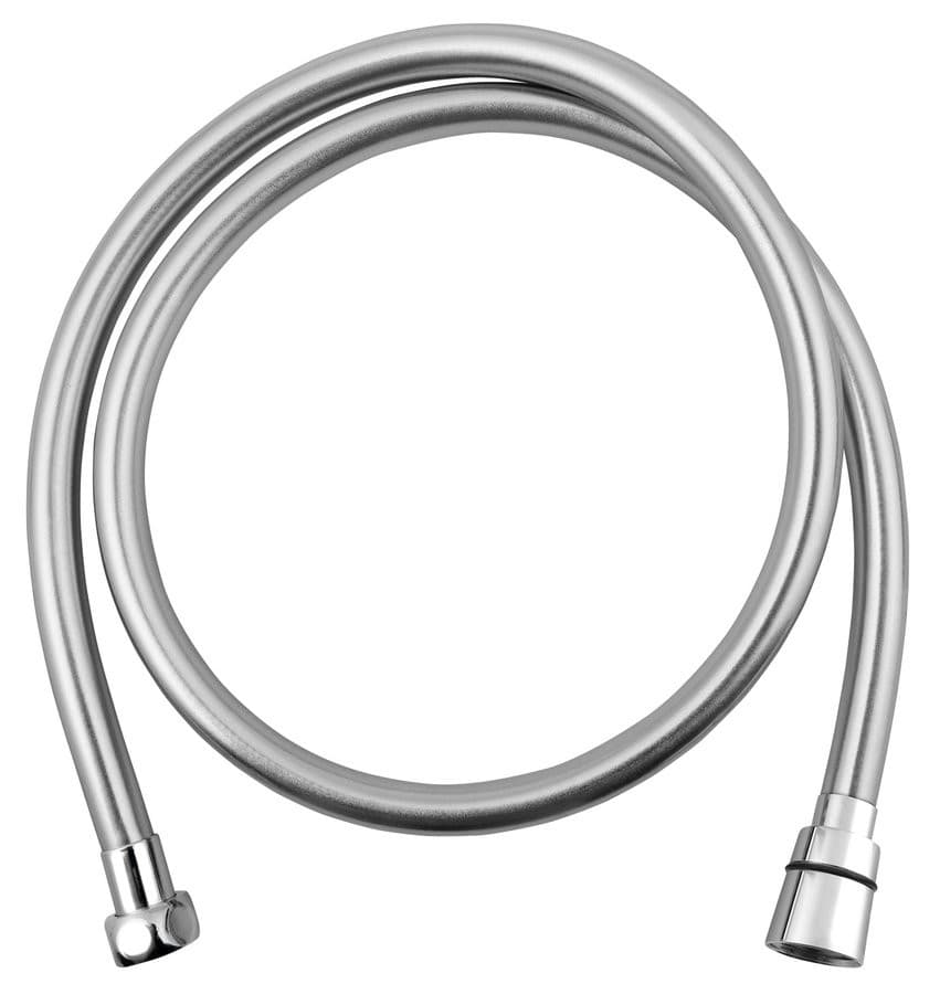 SOFTFLEX wąż prysznicowy plastikowy, 100cm, metaliczny srebrny/chrom
