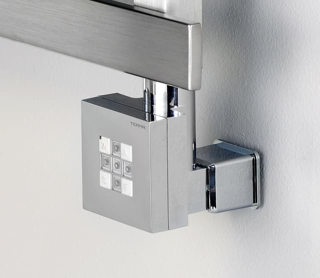 KTX grzałaka elektryczna z termostatem z maskownicą kabla, 300 W, chrom