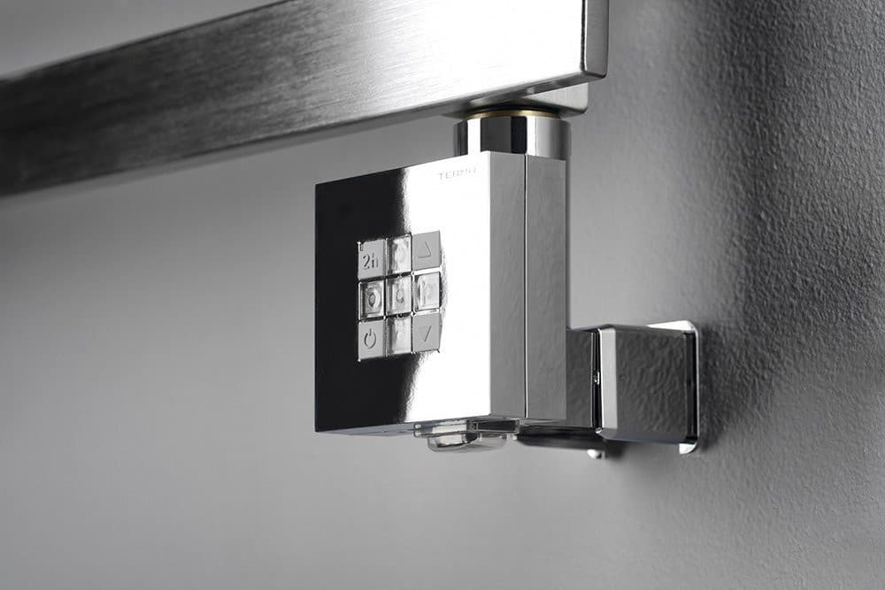 KTX grzałaka elektryczna z termostatem i z maskownicą kabla, 600 W, chrom