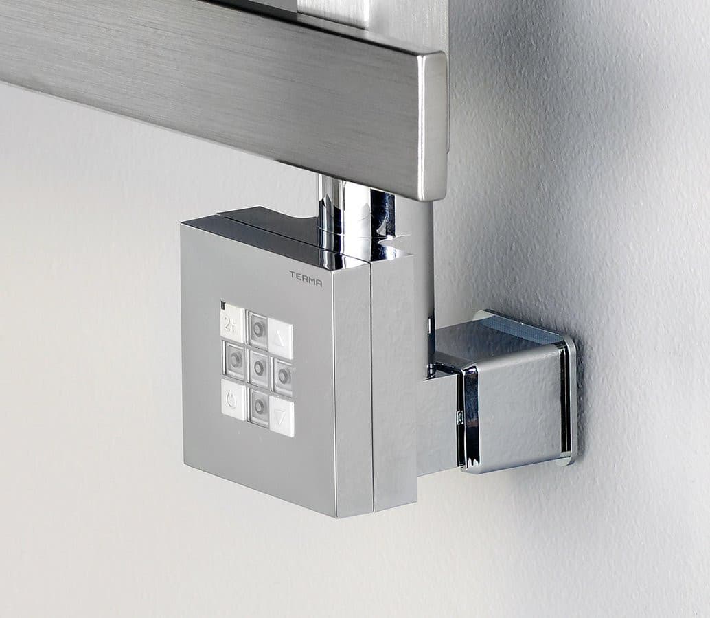 KTX grzałaka elektryczna z termostatem i z maskownicą kabla, 800 W, chrom