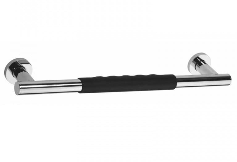 Solidny uchwyt z powłoką antypoślizgową 400mm, stal nierdzewna polerowana