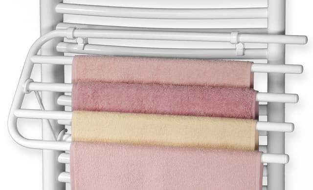 Wieszak na na 4 ręczniki na grzejnik,uniwersalne mocowanie, długość 50cm, biały