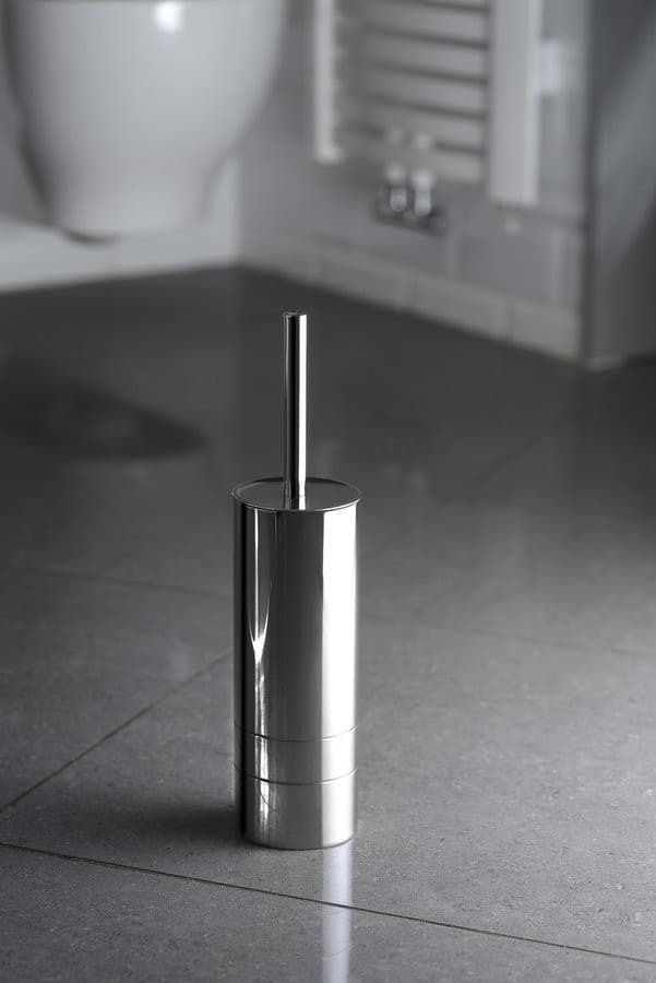 LONDON szczotka WC do postawienia, stal nierdzewna polerowana