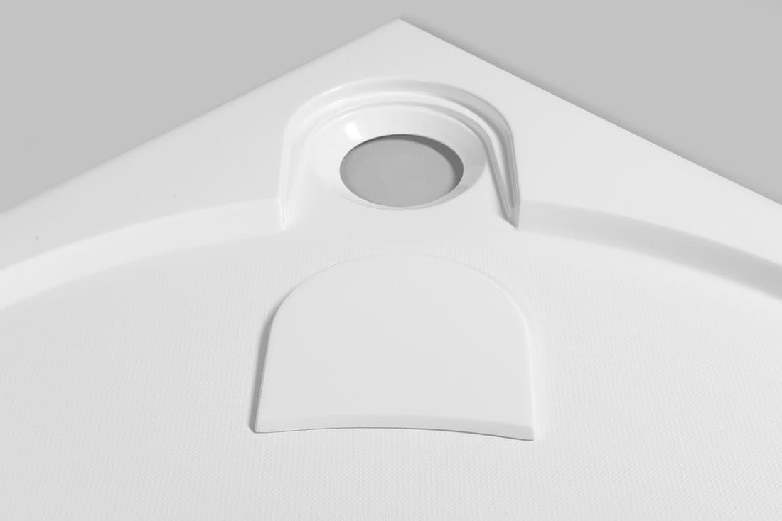 ARCA brodzik prysznicowy kompozytowy, półokrągły 90x90cm, R550