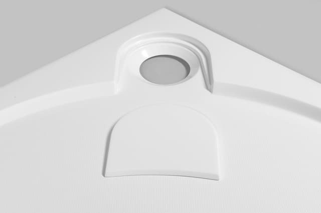 ARCA brodzik prysznicowy kompozytowy, półokrągły 90x90cm, R550