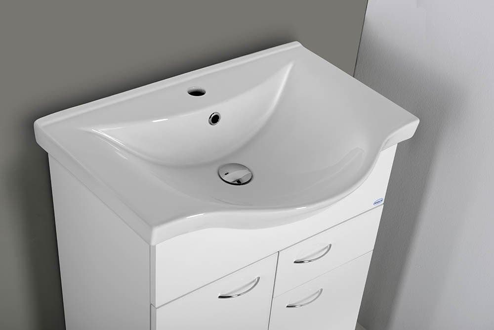 KERAMIA FRESH szafka umywalkowa, 1 szuflada, 60,6x74x34cm, biała