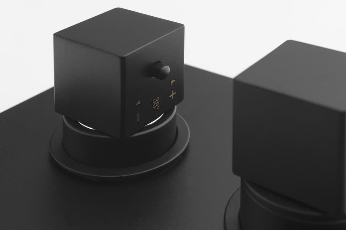 DIMY bateria prysznicowa podtynkowa, termostatyczna, 2 wyjścia, czarna