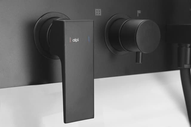 DIMY bateria prysznicowa podtynkowa, kompletna, 2 wyjścia, czarny